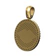 Iced-Lips-Diamond-Round-pendant-bail-04.jpg Iced diamond lips round pendant 3D print model