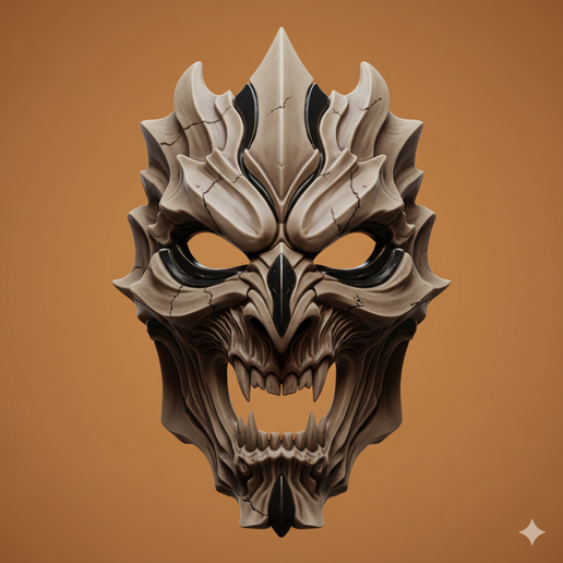 alien mask STL, vampire mask STL, animal skull mask STL, zombie mask STL, mask prop STL, superhero mask STL, tribal mask STL, no support mask STL, kid size mask STL, space mask STL, gladiator mask STL, 3D printed mask, front face mask STL, decorative mask