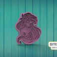 ariel-m2.jpg Fichier STL La Petite Sirène Ariel La Petite Sirène Ariel Cookie Cutter M2・Plan imprimable en 3D à télécharger