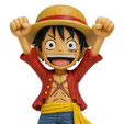 luffy-chibi.png Affe D. Luffy - One Piece stilisierte Figur (Joy Boy Pose)