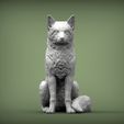 Fox-sitting2.jpg Fox 3D print model