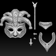 10.png STL file Jester mask・Design to download and 3D print