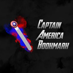 THUMB.jpg Fichier STL gratuit Signet Captain America・Design pour imprimante 3D à télécharger