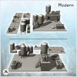 3.jpg Modern city accessory set with modular sidewalks and roof equipment (1) - Downtown Modern WW2 WW1 World War Diaroma Wargaming RPG