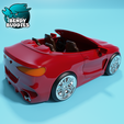 0229-Cabrio-Racer-Car-_4.png Cabrio / Car Model Kit / Articulated Racer Vehicle / DIY Racing Figure / Auto Statue / Home Decoration