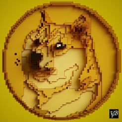 doge1quad.jpg OBJ file Dogecoin 3D・3D printable design to download, VFB_Paleoart