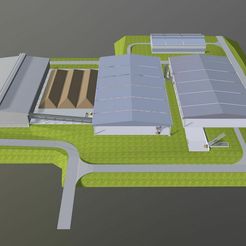 2023-0032-01.jpg Файл STL Заводская планировка 2332・Модель для загрузки и 3D-печати