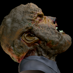 The-Wolfman_-profile.png STL file The Wolfman - Classic Universal Monster!・3D printable model to download