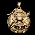 3.jpg One Piece Monkey D Luffy Straw Hat Pendant