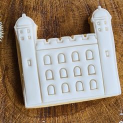 333452023_1533165657094422_1499188729802248398_n.jpg STL file Tower of London Themed Cookie Cutter Embosser Stamper・3D print model to download