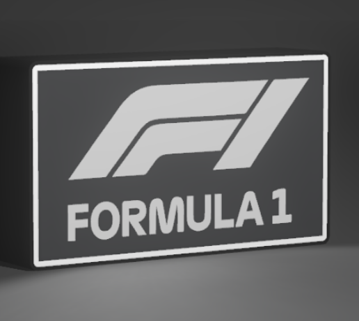 🔦 F1 LED sign・ 3MF File for 3D printing・Cults