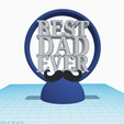 best-dad-ever-moustache-1.png Best Dad Ever Decor Stand Trophy Reward for Father's Day Gift