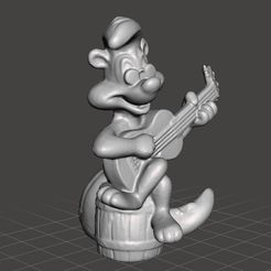 looneytoonsrockbandpepelepew1.jpg STL-Datei LOONEY TUNES ROCK BAND PEPE LE PEW WERBEFIGUR 90ER PVC・Design für den 3D-Druck zum Herunterladen