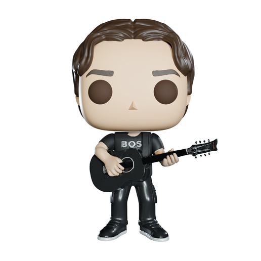 Funko pop man guitar 3D model