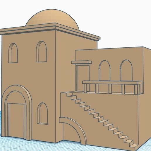 Simple Christmas Crib Inn - 3D model önizlemesi