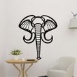 sample.jpg Elephant Head Wall Art