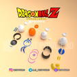 Render-huevo-dbz-2.png Dragon Ball Z Easter Eggs Piggy Bank - Pack x4 (Goku, Vegeta, Ship and Corp Capsule)