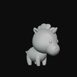 81.png Cartoon Unicorn for 3D Printing