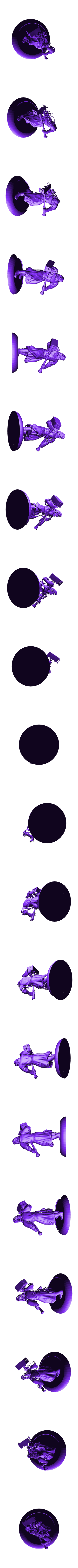 hammer warrior with base.stl Warrior with Hammer