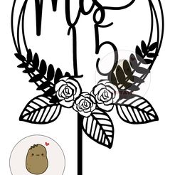 mis152.jpg Archivo STL Cake Topper Adorno Torta - Mis 15・Diseño de impresión en 3D para descargar