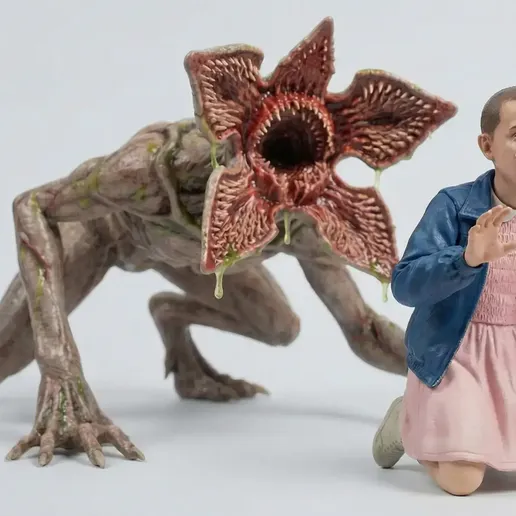 👹 Eleven vs. Demogorgon - Stranger Things Diorama - High Detail