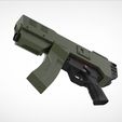 1.229.jpg Modified H&K MP5K from the movie Doom 3d print model