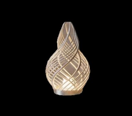 Twisted Spiral Vase - AI Generated Free STL 3D model