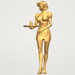 TDA0475 Beautiful Girl 09 Waitress A02.png Free 3D file Beautiful Girl 09 Waitress・3D printing design to download, GeorgesNikkei