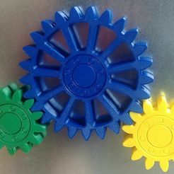 20201222_115444_2.jpg Free STL file Gears with embedded magnets and integral bearing・3D printing template to download