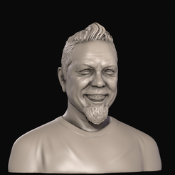 е1_Viewport.png STL file James Hetfield Bust・3D printable design to download