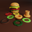 01.png Burger storage solution model easy print