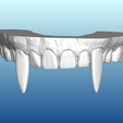 VTtop.png Vampire Teeth Dental Model for Halloween (2 piece - No Supports)