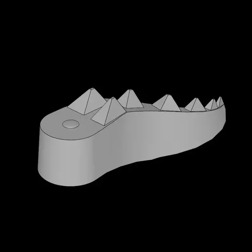 Lego Compatible (6028.dat) Animal Dragon Tail | 3D Printable STL