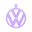 llaveroVW.stl key ring Volkswagen logo