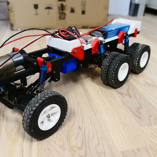 3D Printed Rc Truck V4 - 3D model önizlemesi