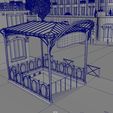 Paris_Town_01_Wireframe_02.jpg OBJ file Paris neighborhood // Metro station・3D printable model to download