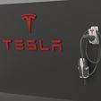 Untitled-2.jpg NEW 2023 - Garage Kit, You get both TESLA MOBILE CABLE HOLDER FOR EUROPE and North America GEN 2 UMC -  With TESLA WALL LOGO! And WITH BONUS DRINK COASTER and J1772 Adapter Lock Charger