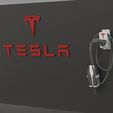 Untitled-2.jpg NEW 2023 - Garage Kit, You get both TESLA MOBILE CABLE HOLDER FOR EUROPE and North America GEN 2 UMC -  With TESLA WALL LOGO! And WITH BONUS DRINK COASTER and J1772 Adapter Lock Charger