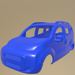 e08_013.png STL file Peugeot Bipper Tepee 2011 PRINTABLE CAR BODY・Model to download and 3D print