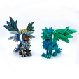 couplestanding.png Файл STL 🦅 Шарнирный пушистый гиппогриф 🦅・Модель 3D-принтера для скачивания
