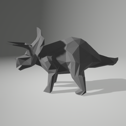 1.png STL file triceratops・3D print model to download