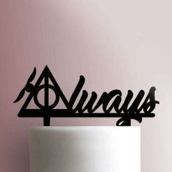 JB_Harry-Potter-Always-225-113-Cake-Topper_00000.jpg STL file HARRY POTTER ALWAYS TOPPER・3D printer model to download