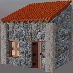 vista-general.jpg Файл STL Средневековый дом с каменными стенами・3D-печатный дизайн для загрузки