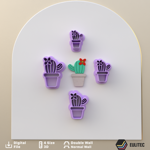 POLYMER CLAY CUTTERS/EULITEC.COM/CC/COPYRIGHTED LICENSE 3D model