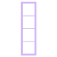 4x1.stl 1:12 Scale Miniature Shelf Unit Set of 5 with 1 Box, Bookshelves - STL File for 3D Printing, Dollhouse Furniture Model, Shelf Unit STL files