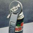 tr.jpg Logo con una tromba per il manico di una bottiglia di birra