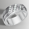 2.png Gemstone Band 3 Unisex RIng Resizing Avaialble