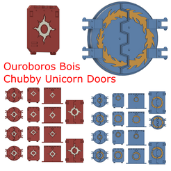 a Bois Chubby Unicorn Doors OO Lees COE oun oun. ® oonk oan STL file Ouroboros Bois Chubby Unicorn Doors・3D printing model to download