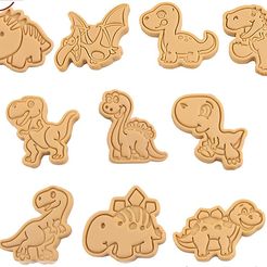 il_794xN.1628522386_pbl2.jpg file Dinosaur Cookie Cutters set of 10・3D print object to download, roxengames