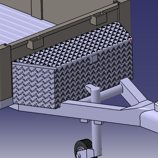 Front Storage Box for RC Utility Trailer 1:12 / 1:10